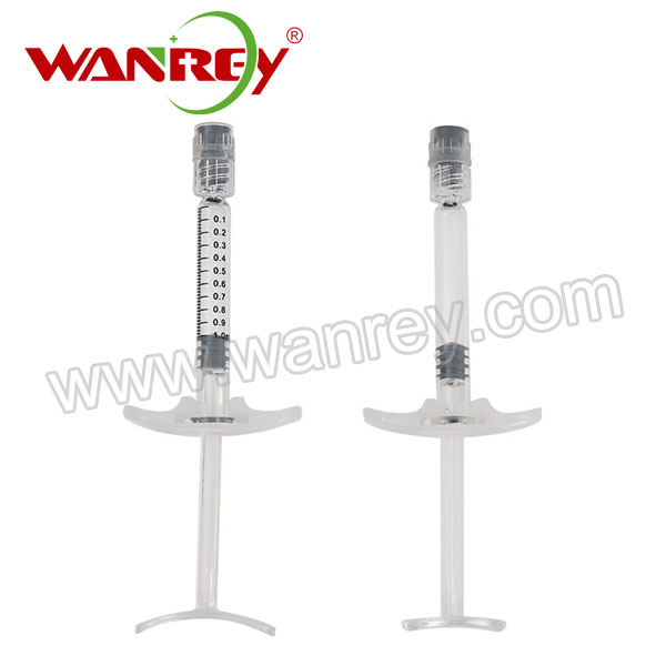 Cosmetic Glass Prefillable Syringe 1ml 3ml 5ml
